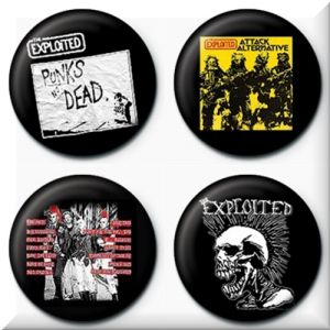 Paquet de 4 badges The Exploited