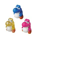 Nintendo pack 3 mini figurines Medicom UDF s&eacute;rie 2 Baby Yoshi (New Super Mario Bros. U) 4 cm