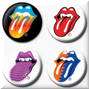 Pack 4 badges Les Rolling Stones
