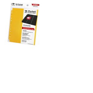 Ultimate Guard 18-Pocket Pages Side-Loading Jaune (10)