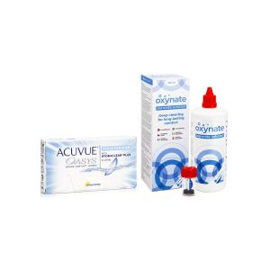 Acuvue Oasys for Astigmatism (6 lentilles) + Oxynate Peroxide 380 ml avec étui