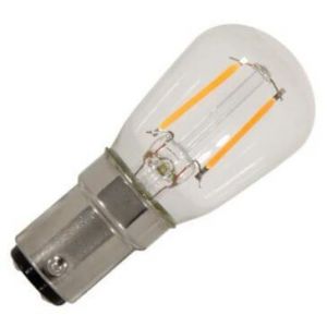 Bailey | Lampe tubulaire LED | Raccord à baïonnette Ba15d | 1W (remplace 10W) 58mm