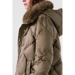 Manteau gavony taupe femme