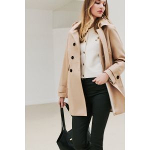 Manteau Glamour sable femme