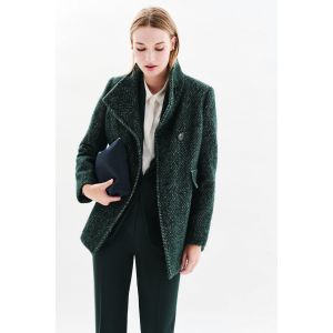 manteau ali vert foncé femme