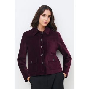 Veste Vminatavelours prune femme