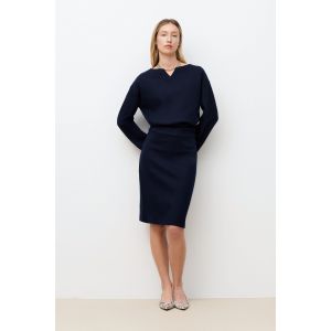 Jupe Daphne bleu marine femme