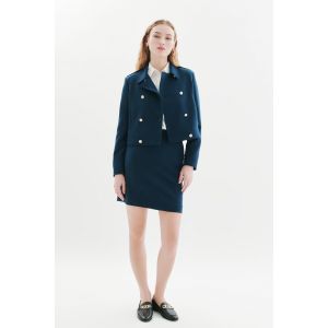 Jupe Jackie bleu canard femme