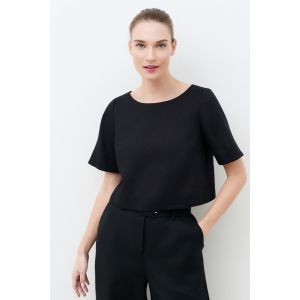 Blouse Cynthia1 100% lin noir femme
