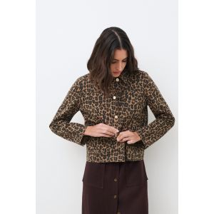 Blouson Vminatellaprint marron clair femme