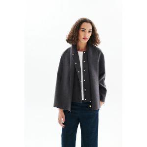 Manteau Gentiane gris femme