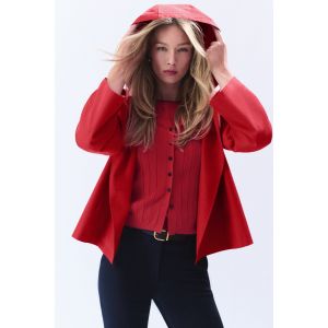 Manteau Grasiella rouge femme