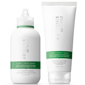 Philip Kingsley Duo Shampooing 250 ml et Après-shampooing 200 ml Anti-Squames et Démangeaisons