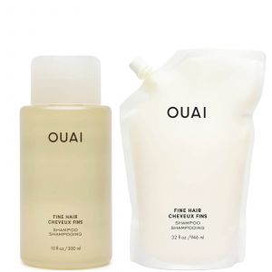 OUAI Fine Shampoo and Refill Bundle