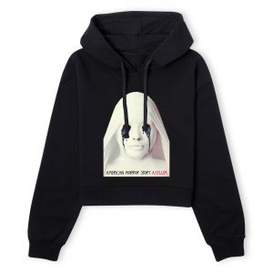 American Horror Story Asylum Women's Cropped Hoodie - Black - XS - Noir