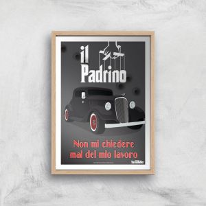 Le Parrain Affiche - A2 - Wooden Frame