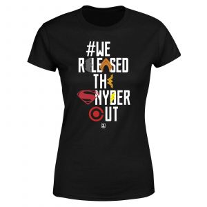 Justice League We Released The Snyder Cut Icons Women's T-Shirt - Black - L - Noir