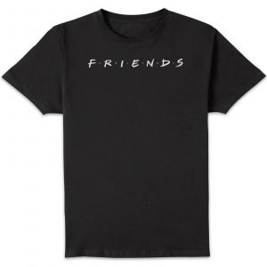 Friends Logo Contrast Men's T-Shirt - Black - 4XL
