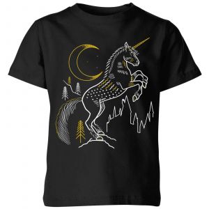 Harry Potter Unicorn Kids' T-Shirt - Black - 7-8 ans