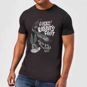 Looney Tunes ACME Lucky Rabbits Foot Men's T-Shirt - Black - 4XL - Noir