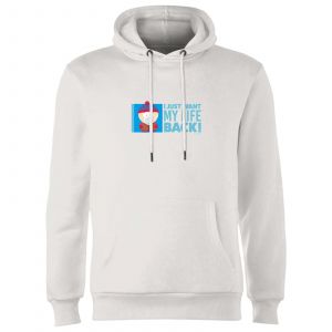 South Park I Just Want My Life Back Unisex Hoodie - White - L - Blanc