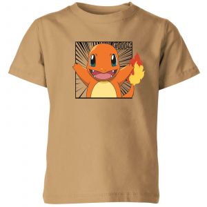 Pok&eacute;mon Pok&eacute;dex Charmander #0004 Kids' T-Shirt - Tan - 9-10 ans