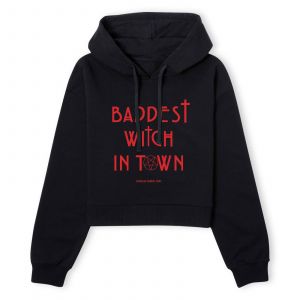 American Horror Story Baddest Witch In Town Women's Cropped Hoodie - Black - XS - Noir