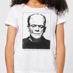 T-Shirt Femme Frankenstein Portrait - Universal Monsters - Blanc - M - Blanc