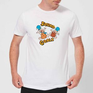 T-Shirt Homme La Famille Pierrafeu - Squad Goals - Blanc - L