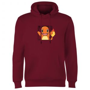 Pok&eacute;mon Pok&eacute;dex Charmander #0004 Hoodie - Burgundy - XL