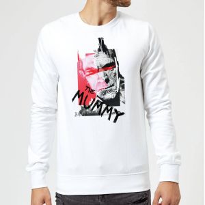 Sweat Homme La Momie Collage - Universal Monsters - Blanc - M - Blanc