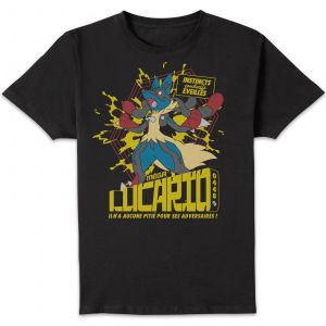 Pok&eacute;mon Mega Lucario Unisexe T-Shirt - Noir - L
