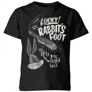 Looney Tunes ACME Lucky Rabbits Foot Kids' T-Shirt - Black - 3-4 ans - Noir