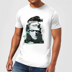 T-Shirt Homme Collage Frankenstein - Universal Monsters - Blanc - 5XL