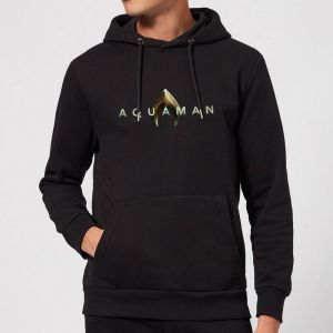 Aquaman Title Hoodie - Black - S