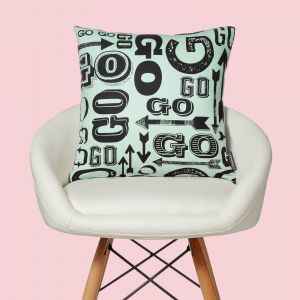 Monopoly Go! Letterpress Square Cushion - 40x40cm - Soft Touch