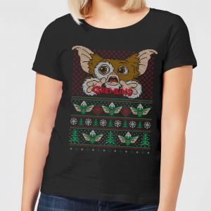 Gremlins Ugly Knit Women's Christmas T-Shirt - Black - M