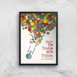 The Trouble With Tribbles Giclee - A3 - Black Frame