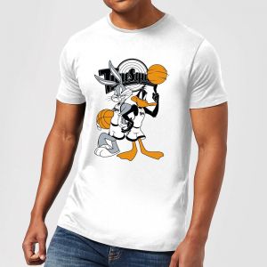 T-Shirt Homme Bugs et Daffy Time Squad Space Jam - Blanc - 5XL