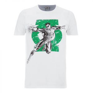 T-Shirt Homme DC Comics Green Lantern Punch - Blanc - M