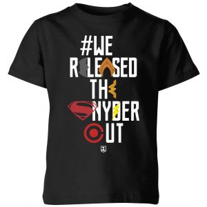 Justice League We Released The Snyder Cut Icons Kids' T-Shirt - Black - 5-6 ans - Noir