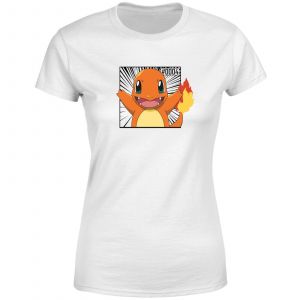 Pok&eacute;mon Pok&eacute;dex Charmander #0004 Women's T-Shirt - White - 3XL