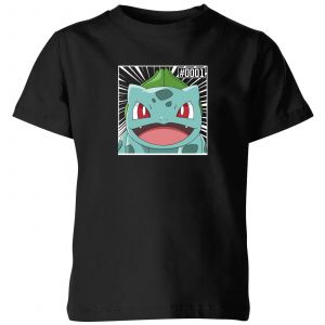 Pokémon Pokédex Bulbasaur #0001 Kids' T-Shirt - Black - 9-10 ans