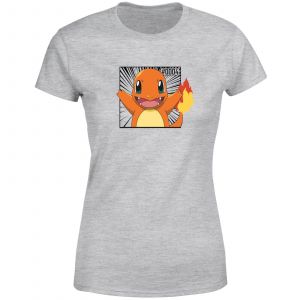 Pok&eacute;mon Pok&eacute;dex Charmander #0004 Women's T-Shirt - Grey - 4XL