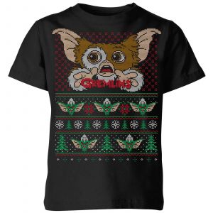 Gremlins Ugly Knit Kids' Christmas T-Shirt - Black - 3-4 ans