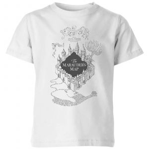 T-Shirt Enfant Carte du Maraudeur - Harry Potter - Blanc - 11-12 ans