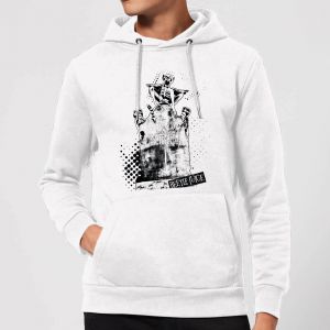 Beetlejuice Here Lies Betelgeuse Hoodie - White - S - Blanc