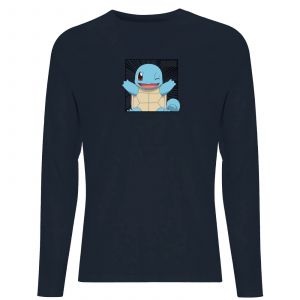 Pok&eacute;mon Pok&eacute;dex Squirtle #0007 Men's Long Sleeve T-Shirt - Navy - XL