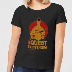 Samurai Jack My Quest Continues Women's T-Shirt - Black - M