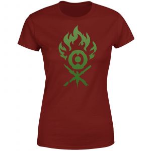 T-Shirt Femme Symbole de Gruul - Magic The Gathering - Bordeaux - S - Noir